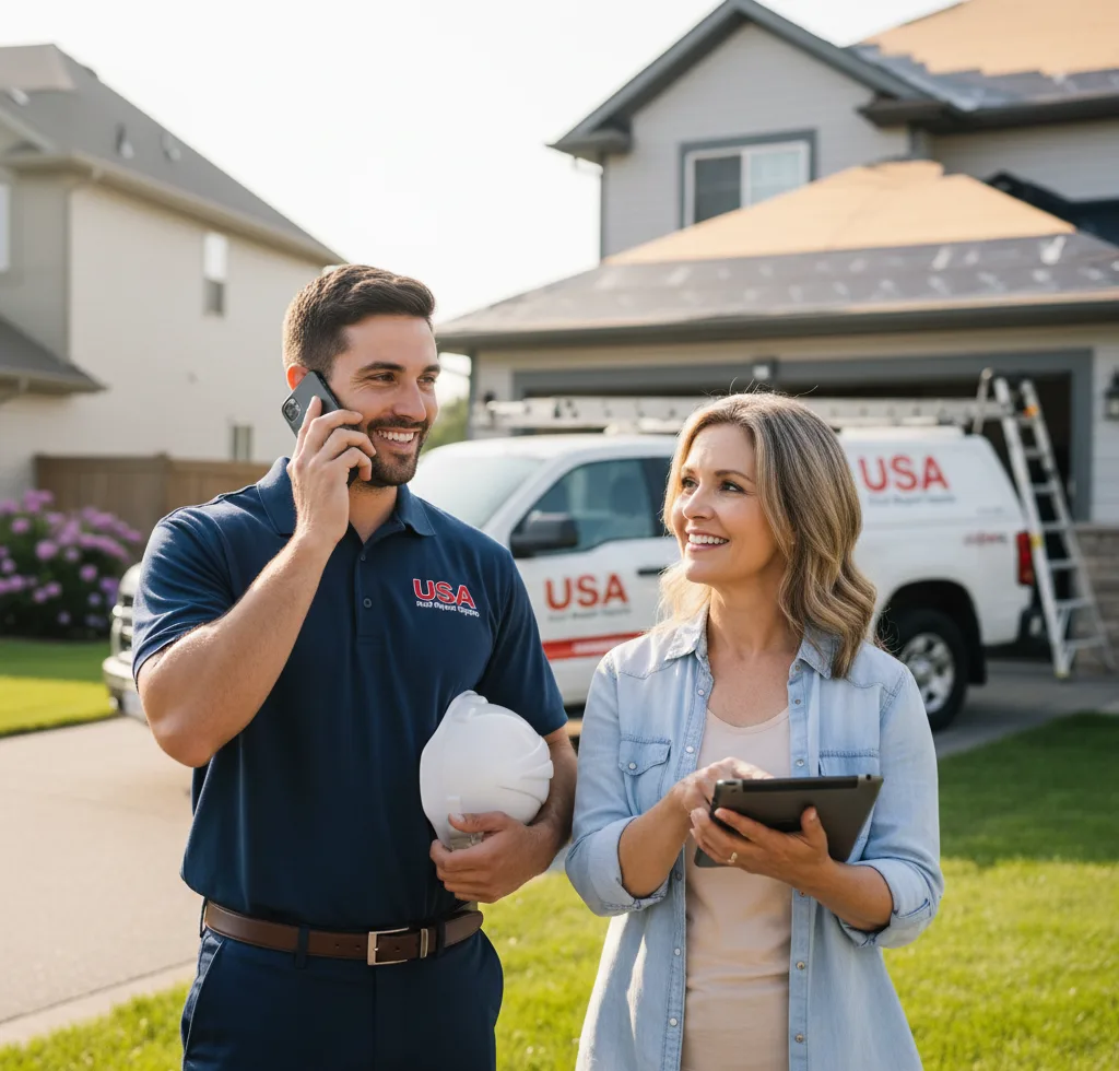 USA Roof Repair Experts customer support in Heyworth